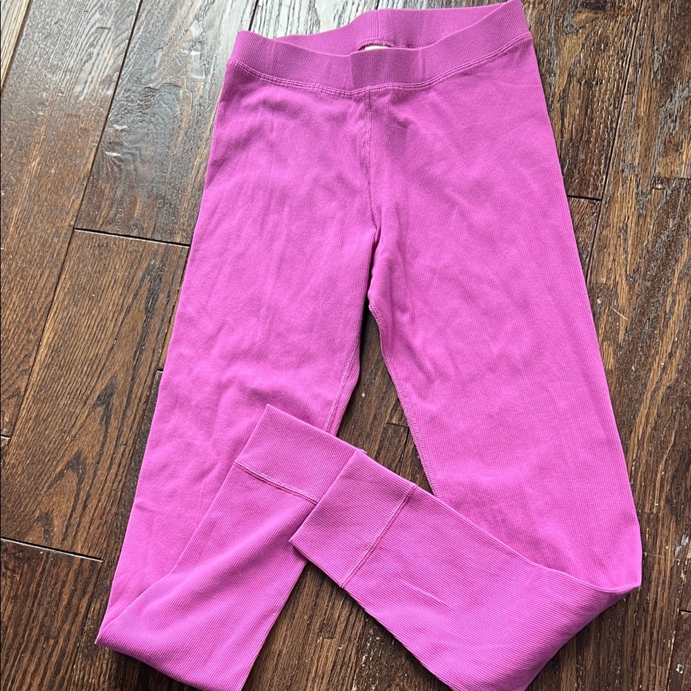 Hanna Andersson Ribbed Leggings - Hot Pink